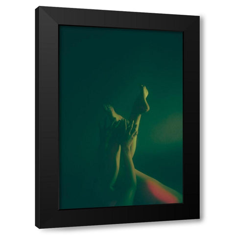 Limbs Black Modern Wood Framed Art Print by Yuimei