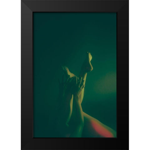 Limbs Black Modern Wood Framed Art Print by Yuimei