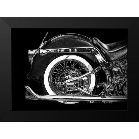 Harley Black Modern Wood Framed Art Print by Philippe, Laruelle