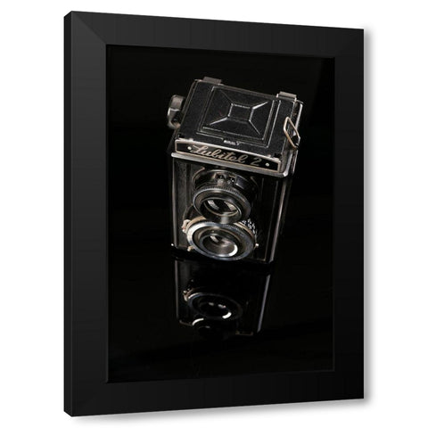 Negative Black Modern Wood Framed Art Print with Double Matting by Hosseinartpics