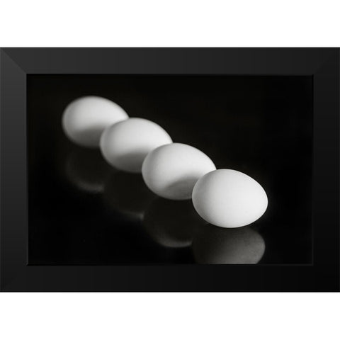 Parallel Worlds Black Modern Wood Framed Art Print by Weber, Kate