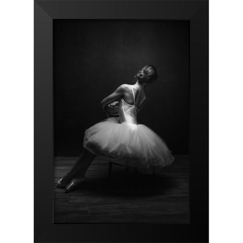 Dreaming Black Modern Wood Framed Art Print by Petrocca, Domenico