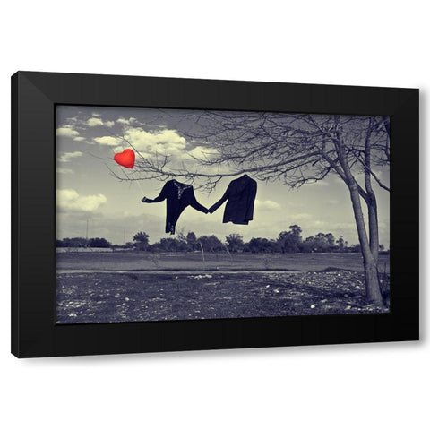 Immortal Love Black Modern Wood Framed Art Print with Double Matting by Barun, Ibrahim