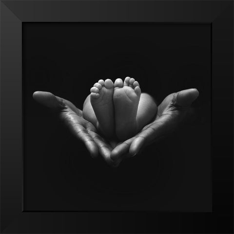 A little miracle Black Modern Wood Framed Art Print by Del Grosso, Sebastien