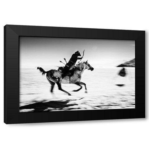 Untitled Black Modern Wood Framed Art Print with Double Matting by Yilmaz, Murat