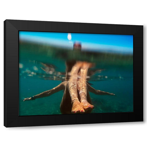 Summer day Black Modern Wood Framed Art Print by Belda, Rafael