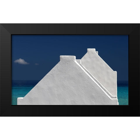 Old Slave Huts Black Modern Wood Framed Art Print by Hawerkamp, Hans-Wolfgang