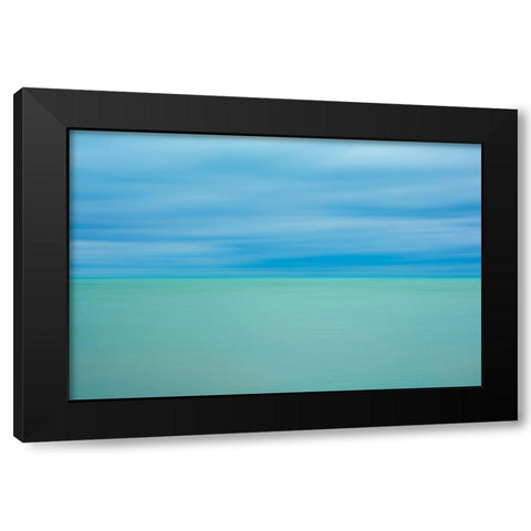 Calm Waters Black Modern Wood Framed Art Print with Double Matting by Merritt, Susan