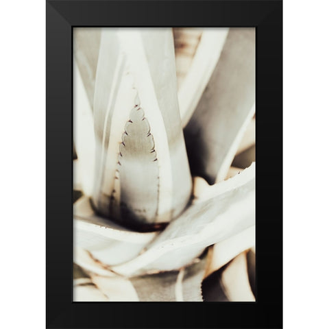 Plant close up 1 Black Modern Wood Framed Art Print by Artographie Studio