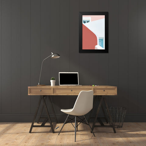 Pastel pinks and blues Black Modern Wood Framed Art Print by Wride, Linda