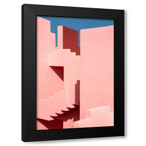 Shapes and shadows Black Modern Wood Framed Art Print with Double Matting by Wride, Linda