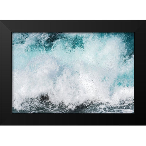 Voice of the waves Black Modern Wood Framed Art Print by Matsuo, Kaiki