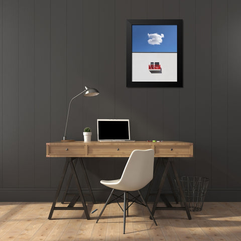 Local forecast Black Modern Wood Framed Art Print by Cederberg, Marcus