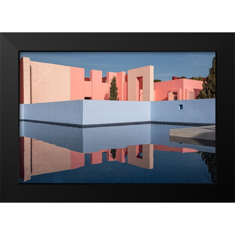 Muralla Roja #26 Black Modern Wood Framed Art Print by Wride, Linda