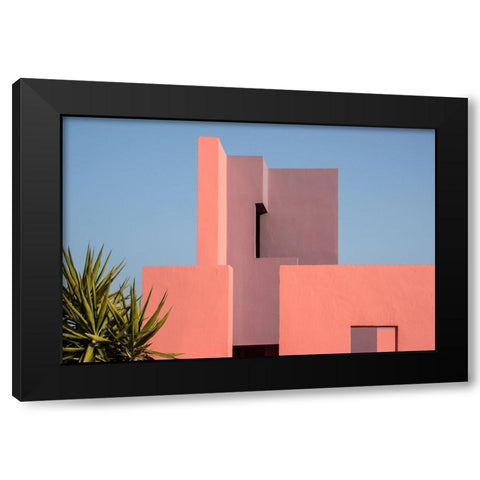 Muralla Roja #49 Black Modern Wood Framed Art Print with Double Matting by Wride, Linda