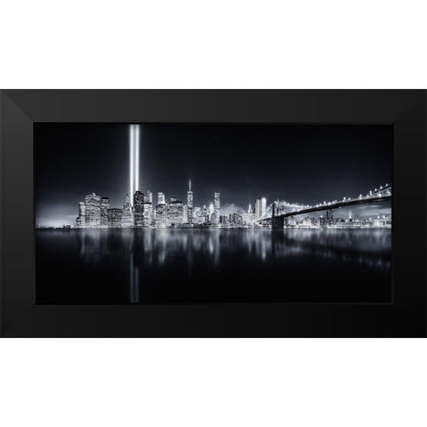 Unforgettable 9 11 Black Modern Wood Framed Art Print by De La, Javier