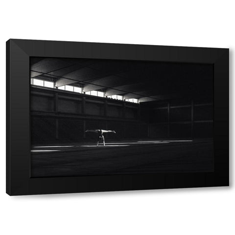 Ballando nella luce Black Modern Wood Framed Art Print by Krystynek Mqep, Martin