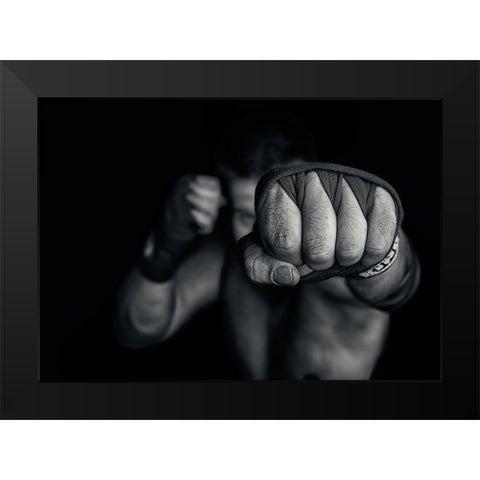 left wing Black Modern Wood Framed Art Print by Vrican, Adrian