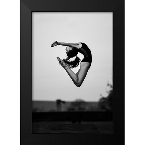 No limits Black Modern Wood Framed Art Print by Krystynek Mqep, Martin