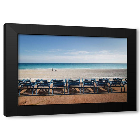 Sea breeze Black Modern Wood Framed Art Print by Palazon, Paco