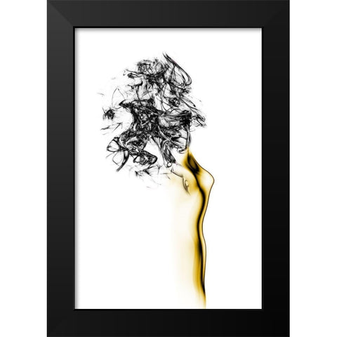 Naked 2 Black Modern Wood Framed Art Print by Marini, Roberto