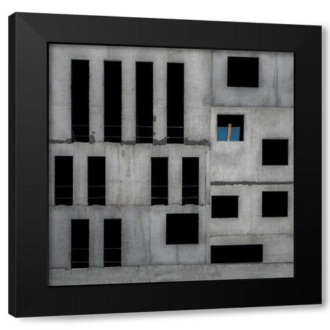 isolation cell Black Modern Wood Framed Art Print by Claes, Gilbert