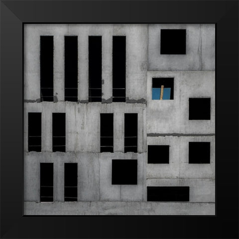 isolation cell Black Modern Wood Framed Art Print by Claes, Gilbert