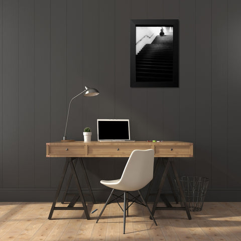 Too Much Heaven Black Modern Wood Framed Art Print by Mexia, Laura