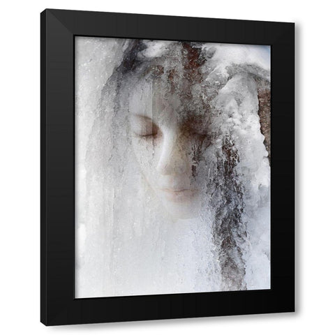 ice queen Black Modern Wood Framed Art Print by Hummel, Jeffrey