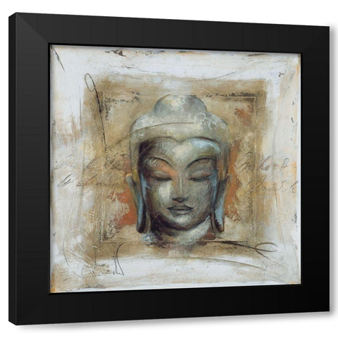 Innerer Friede Black Modern Wood Framed Art Print by Amrhein, Elvira