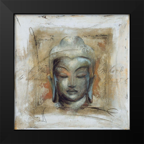 Innerer Friede Black Modern Wood Framed Art Print by Amrhein, Elvira