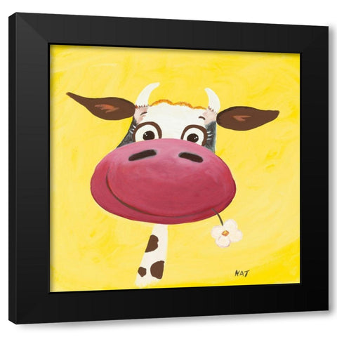 Autoportrait Black Modern Wood Framed Art Print by NAT