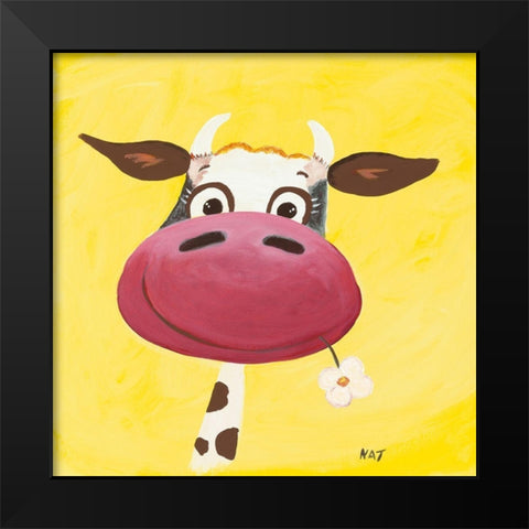 Autoportrait Black Modern Wood Framed Art Print by NAT