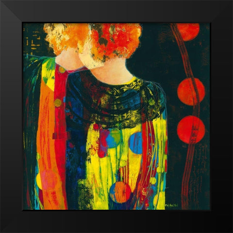 Opeens Black Modern Wood Framed Art Print by van Ginkel, Marjolijn