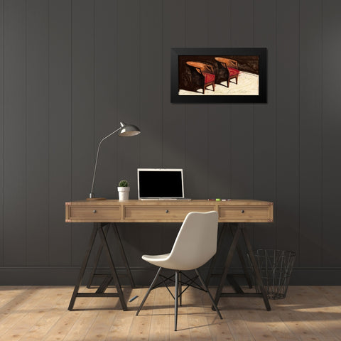 Senza tempo Black Modern Wood Framed Art Print by Calvetti, Fabio