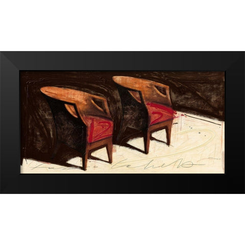 Senza tempo Black Modern Wood Framed Art Print by Calvetti, Fabio