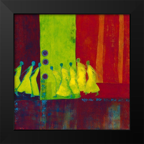 Red Carpet I Black Modern Wood Framed Art Print by van Ginkel, Marjolijn