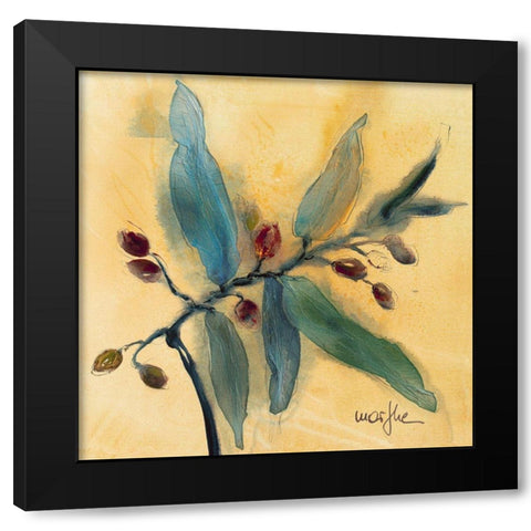 Olivier III Black Modern Wood Framed Art Print with Double Matting by Marthe