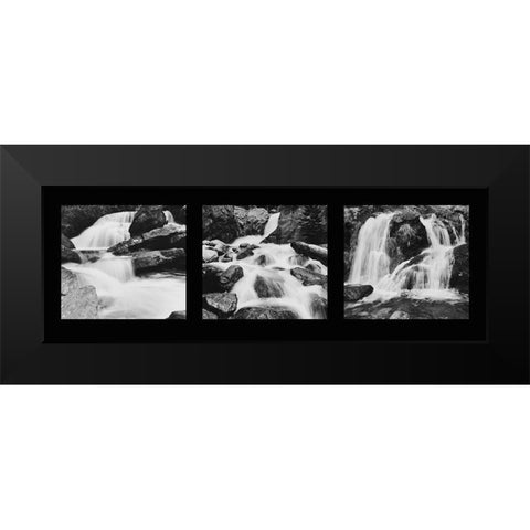 Waterfalls Black Modern Wood Framed Art Print by Butcher, Dave