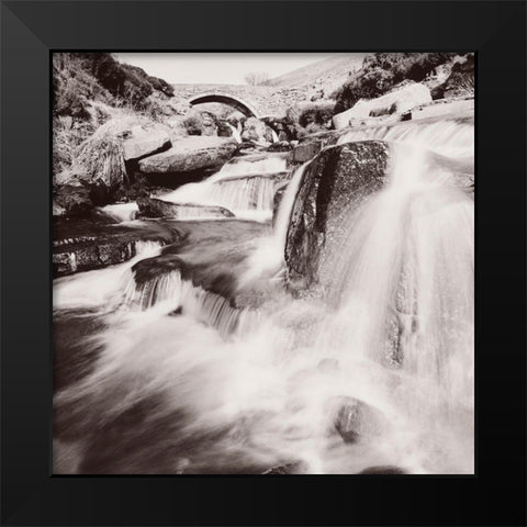 Three Shires Head Falls-Peak District Black Modern Wood Framed Art Print by Butcher, Dave