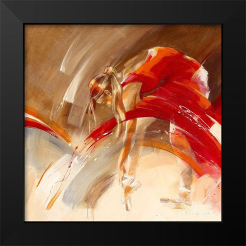 New Shoes Black Modern Wood Framed Art Print by Meijering, Kitty