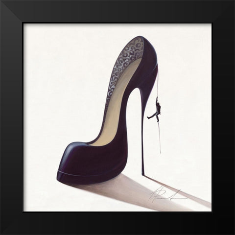 Conquistatore dolce Black Modern Wood Framed Art Print by Panasenko, Inna