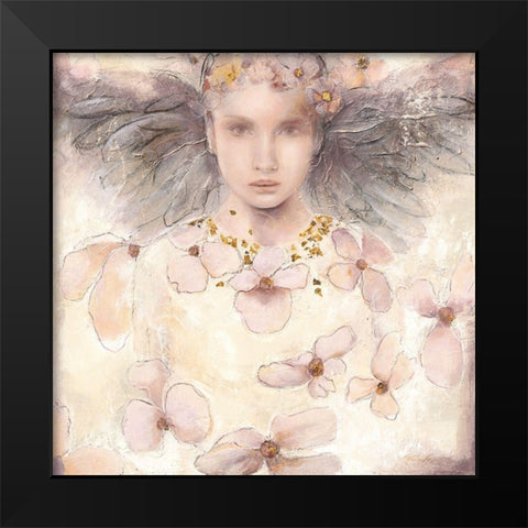 Air de printemps I Black Modern Wood Framed Art Print by Amrhein, Elvira