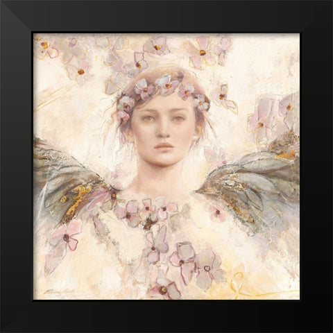 Air de printemps II Black Modern Wood Framed Art Print by Amrhein, Elvira