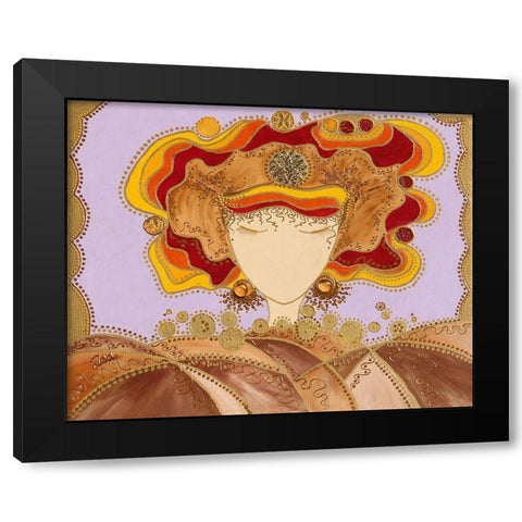 Anita Black Modern Wood Framed Art Print by Bismuth, Zed