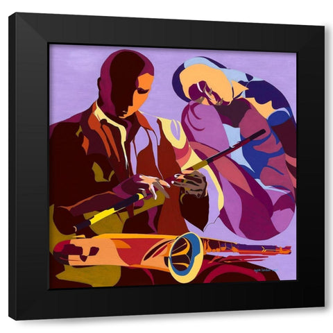 Conspire Black Modern Wood Framed Art Print with Double Matting by Levitus, Inger