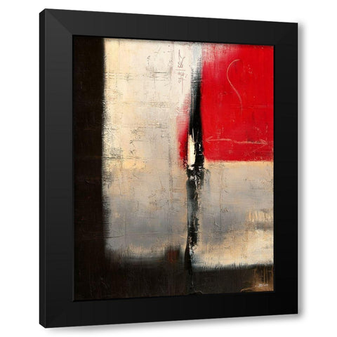 Lois de la Presence Black Modern Wood Framed Art Print with Double Matting by Becam, Carole