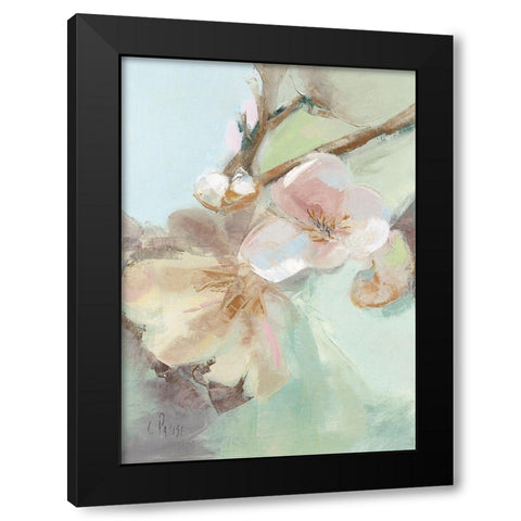 Fleurs Printanieres I Black Modern Wood Framed Art Print with Double Matting by Parise, Chantal