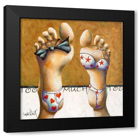 Too Much I Black Modern Wood Framed Art Print by Cornee, Patrick