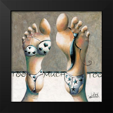 Too Much II Black Modern Wood Framed Art Print by Cornee, Patrick